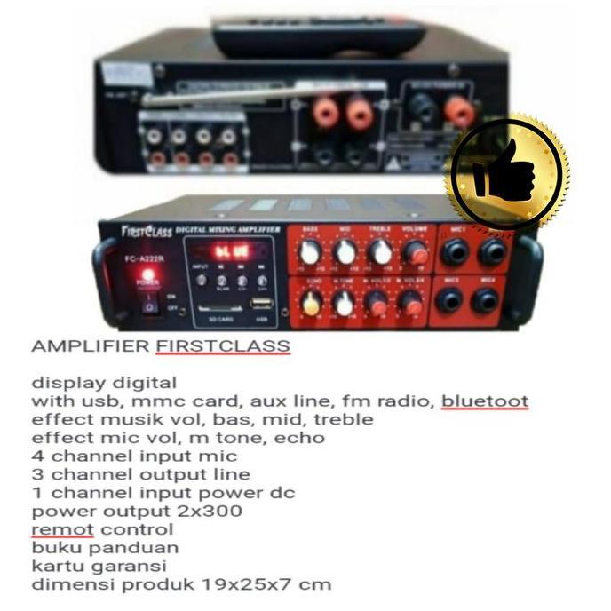 amplifier karaoke USB bluetooth FM radio mp3