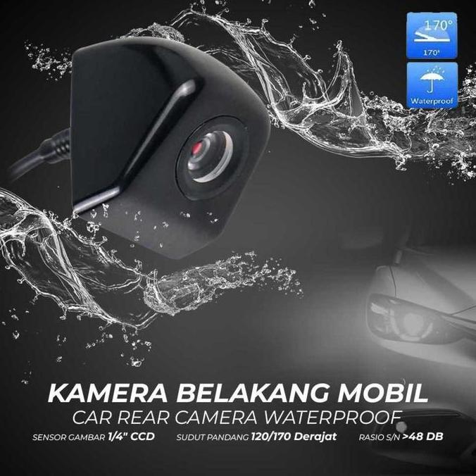 Kamera Belakang Mobil Car Rear Parking Camera Waterproof 12V - Ccd Dengan Lensa Anti Embun Sudut Pan