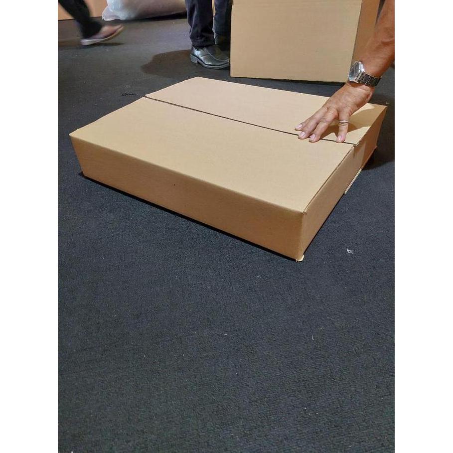 Newstockcik- Dunlopillo Dus / Box Packing Coklat Polos Jumbo Tebal