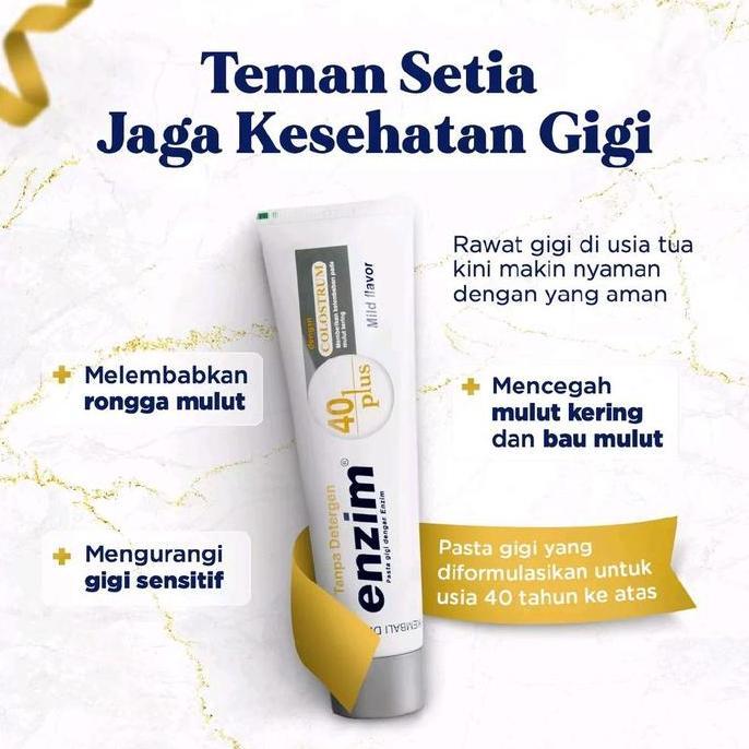 Cod,Bisa- Enzim 40 Plus 124Gr Mild Flavor / Enzim 40 Plus 160Gr Pasta Gigi Enzim 40 Plus