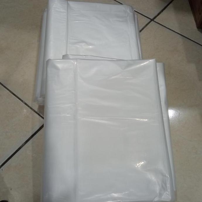 Newstockcik- Kantong Plastik Pe Bening  Besar Transparan Ukuran 60X100 Cm 12 Pcs