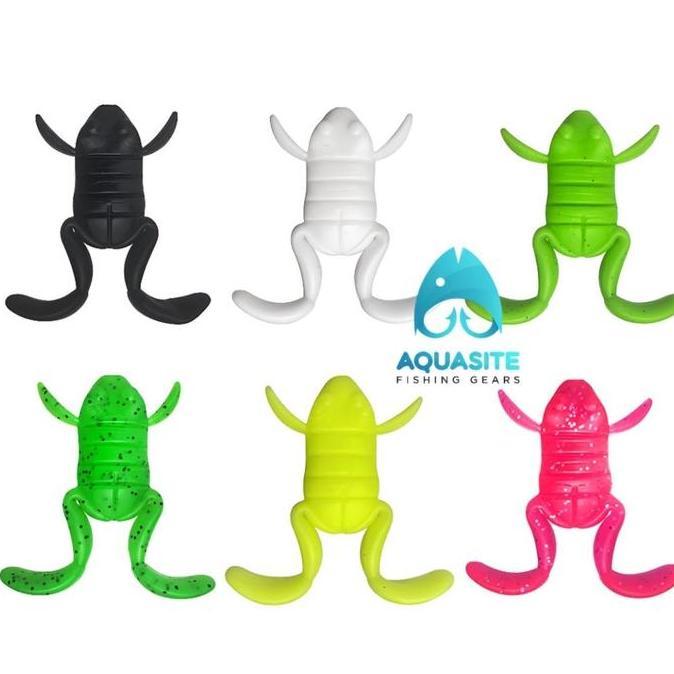Aquasite TRAPMAN umpan soft lure killer pancing bentuk kodok bonus kail mancing casting gabus toman 