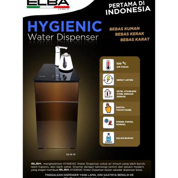 ELBA ED09TB DISPENSER GALON BAH HYGIENIC - ELBA ED 09 TB