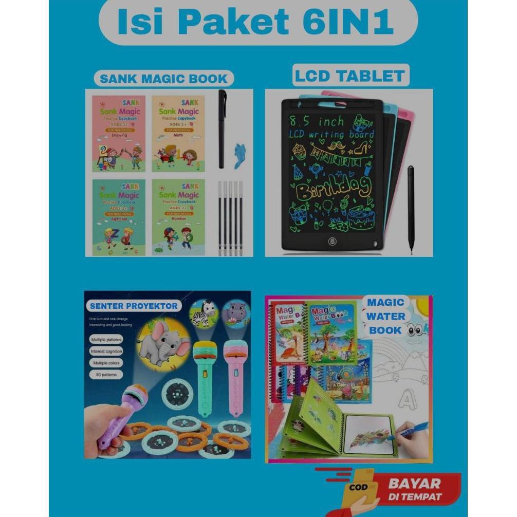 WAJIB PUNYA (Promo) COD Paket Exclusive Mainan Edukasi Belajar Anak Cerdas Paket Lengkap Toy SANK MA