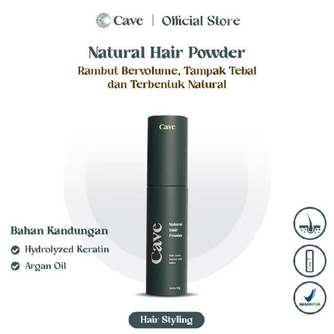 Cave Natural Hair Powder 10 gram Bedak Styling Rambut Pria