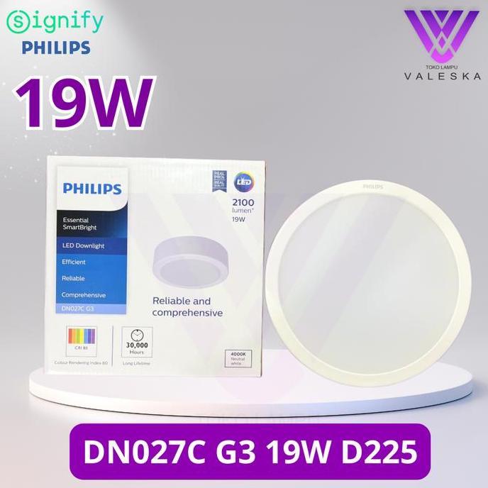 DN027C G3 19W 19Watt D225 Philips Downlight Outbow