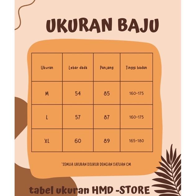 SUPER DEAL HMD_OFFICIAL BAJU KOKO PRIA DEWASA LENGAN PANJANG TERBARU BAHAN KATUN BABY CANVAS