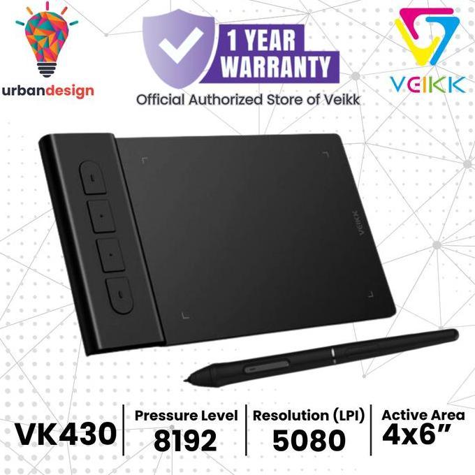 Drawing Tablet VEIKK VK430 Digital Tablet OSU Alt S640 VK640 A30