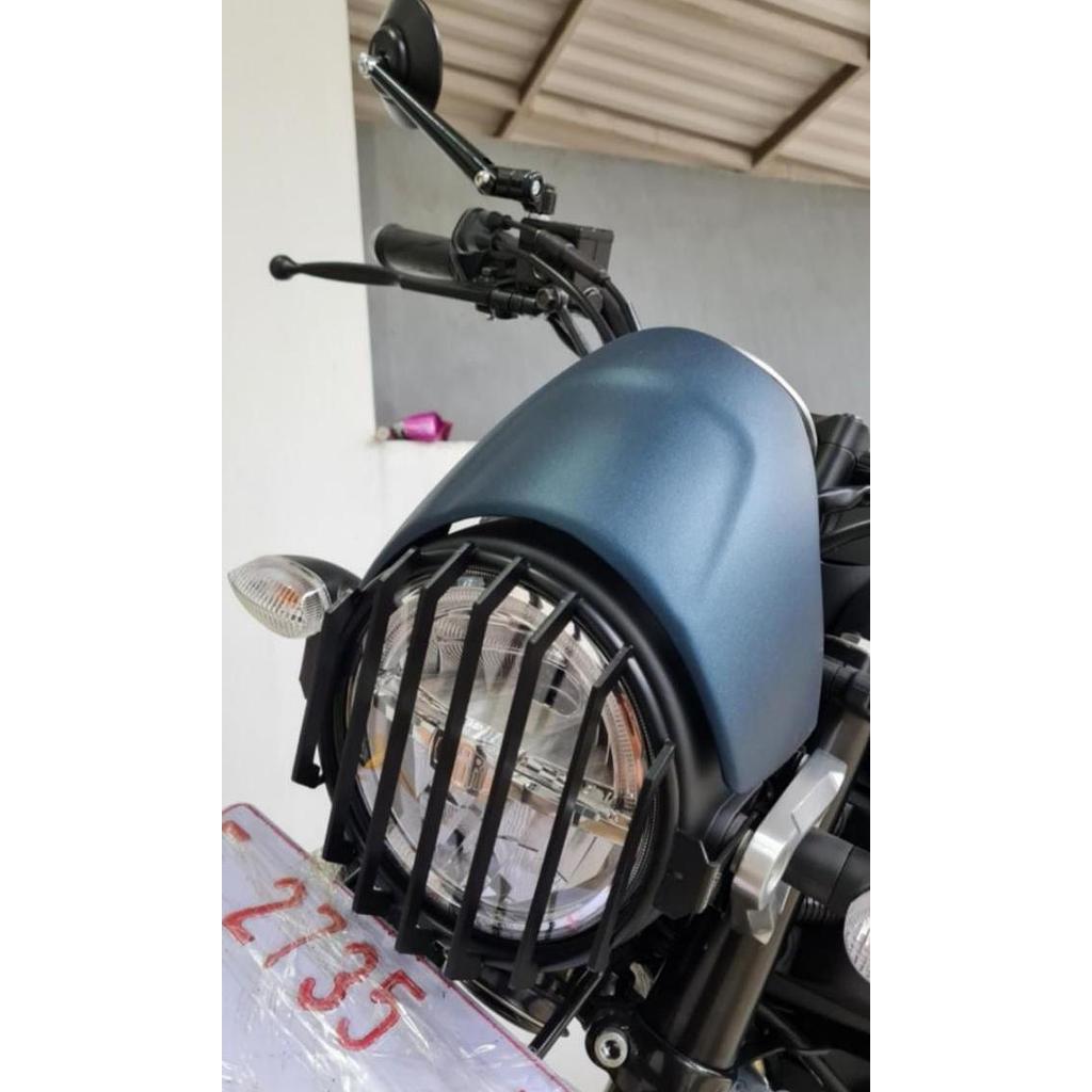 COVER LAMPU YAMAHA XSR 155 GRILL LAMPU XSR 155 HEADLIGHT COVER XSR