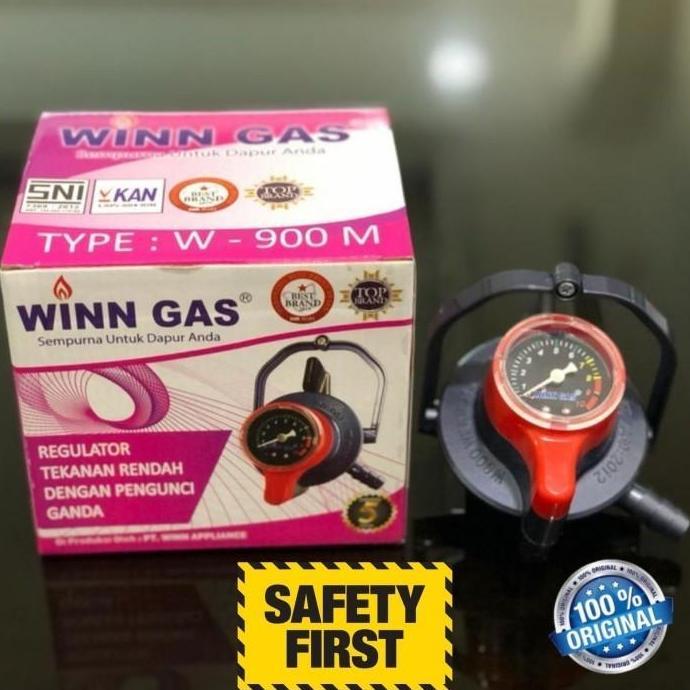 Regulator Twinlock WINN GAS W900 M Untuk Kompor Gas LPG PERTAMINA