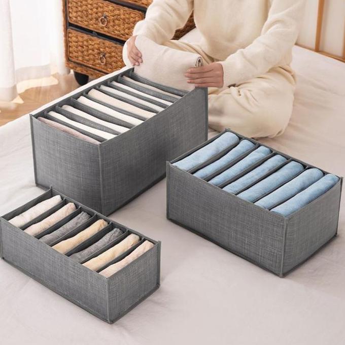Storage Box Organizer Celana Dalam Sekat Laci Pakaian BH Kaos Kaki