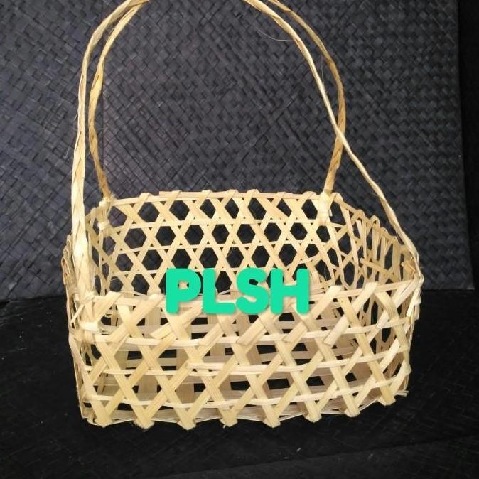 Anyaman Bambu Tas Souvenir Tas Parcel Tas Hidangan 21x21x8