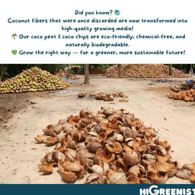 Coco Chips Premium (5L & 20L BAG) - Media Tanam Coco Chips Organik - Fermentasi - Untuk Aroid & Orch