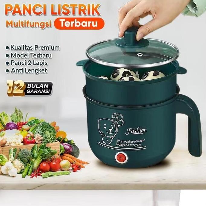 Pot Cooker Mini / Panci Listrik Free Kukusan Plastik / Panci Kukus - Termurah