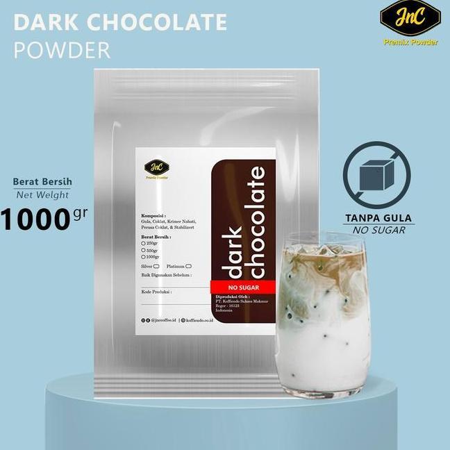 Jnc Dark Chocolate Tanpa Gula 1 Kg Bubuk Minuman Dark Coklat