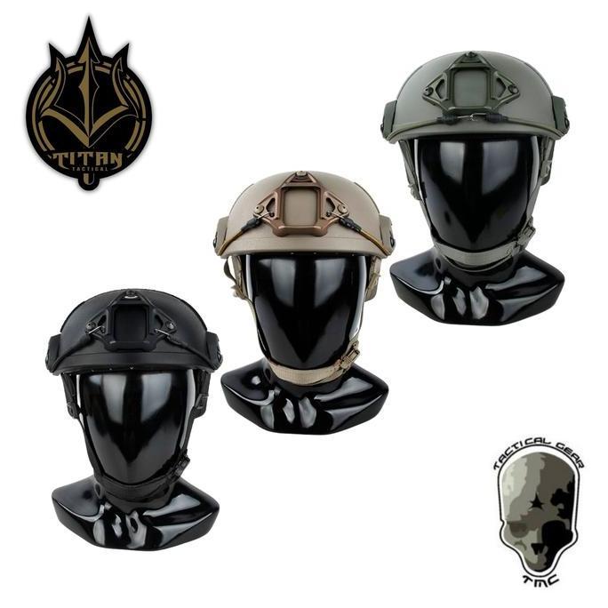 TMC MARITIME HELMET WITH OPS-CORE MARKING COYOTE BROWN ORIGINAL DAN TERPERCAYA