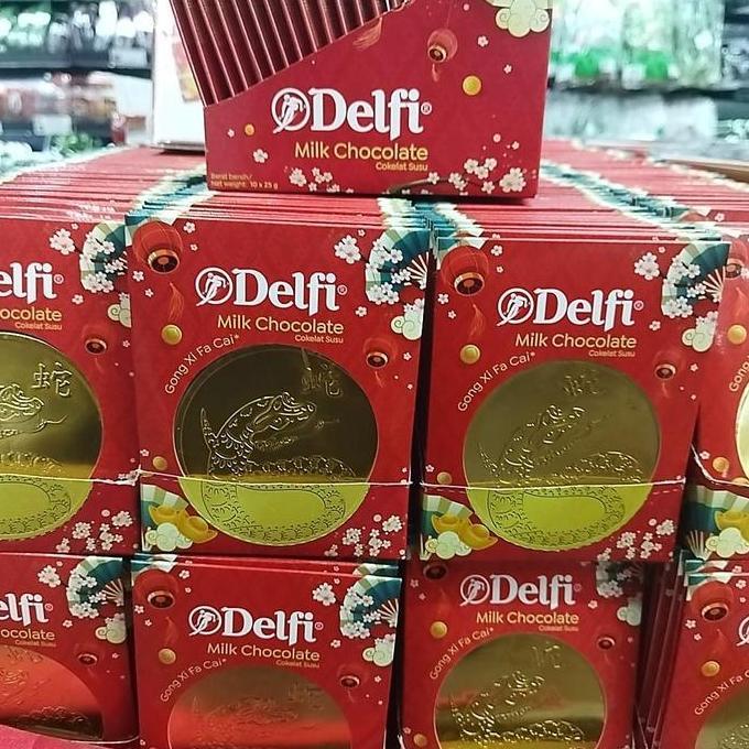 COKLAT IMLEK DELFI SHIO ULAR ISI 10 PCS / BOX