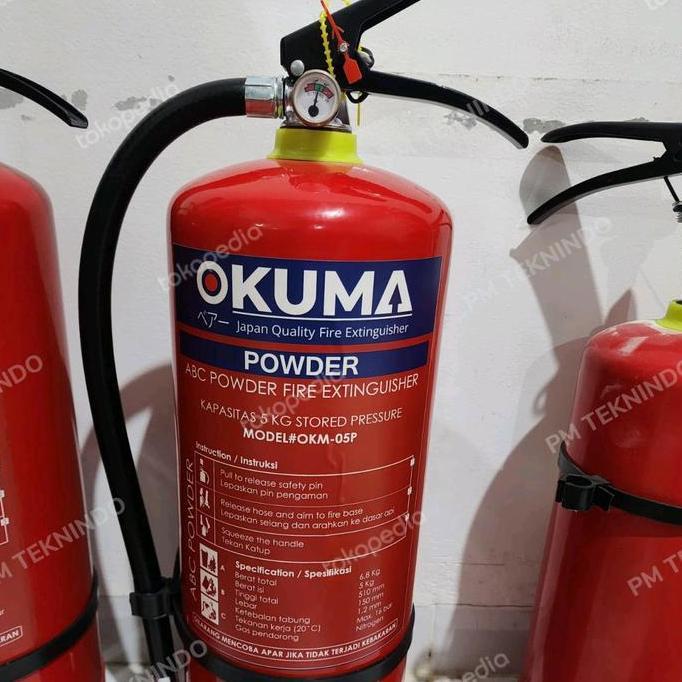 OKUMA - 05P POWDER 5KG TABUNG ALAT PEMADAM API RINGAN APAR KEBAKARAN