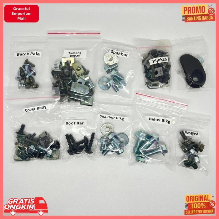 Original Baut Beat Karbu Full Set / Baut Honda Beat Karbu Full Body / Baud Beat