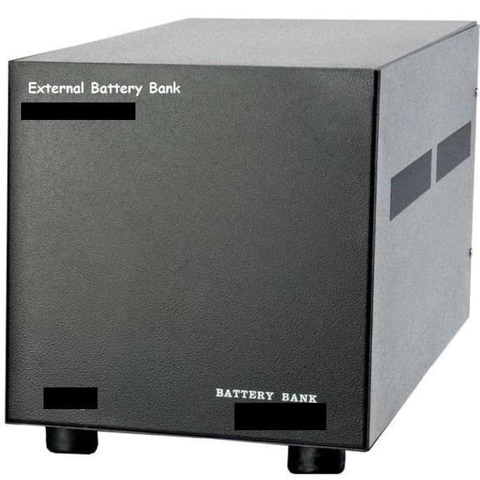 ONLINE UPS LEXOS 2000 VA + EXTERNAL BATTERY BANK 48V 33AH