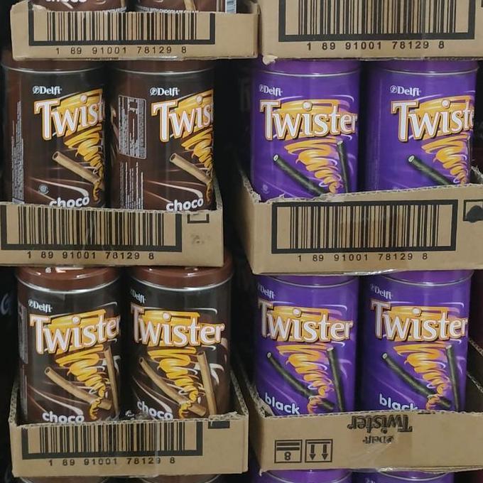 COKLAT DELFI TWISTER PAKET 4 KALENG X150 GRAM (4 KALENG PILIHAN RASA)