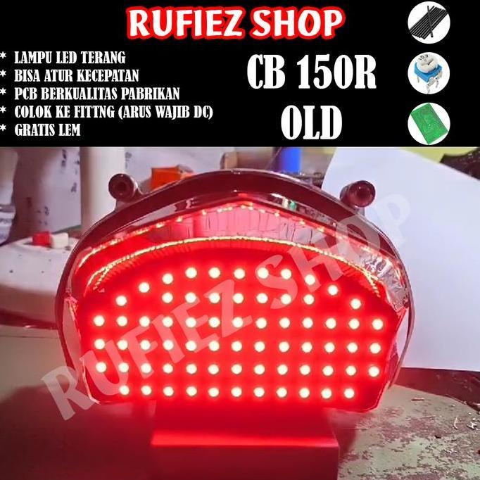 Promo Custom lampu stoplamp running CB 150 R OLD / cb150r lama 8 Otomatis Mode 10 Mode otomatis dan 