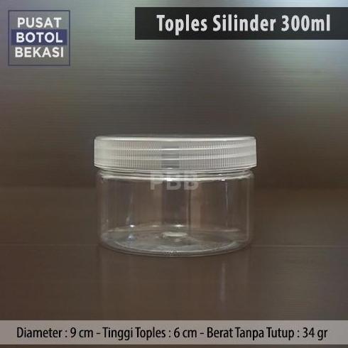 TOPLES PLASTIK 300ML JAR SERBAGUNA