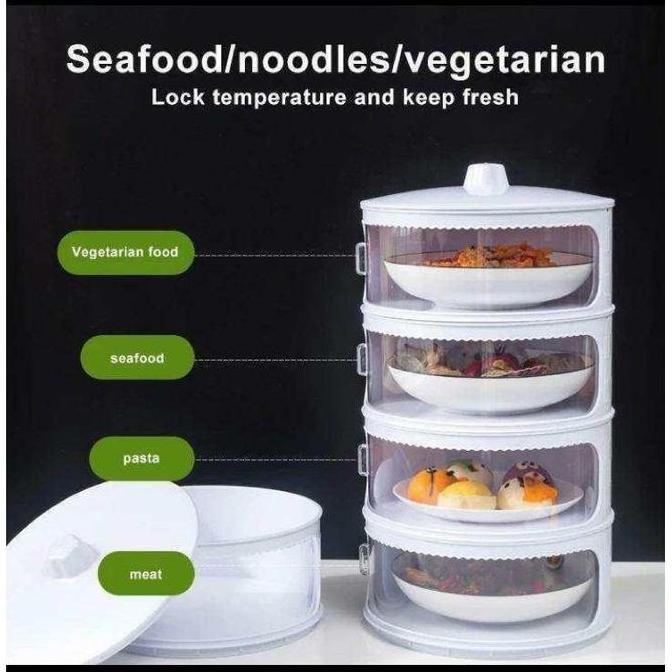 Food Storage 4 Susun / 5 Susun - Tudung Saji Susun 4 Layer