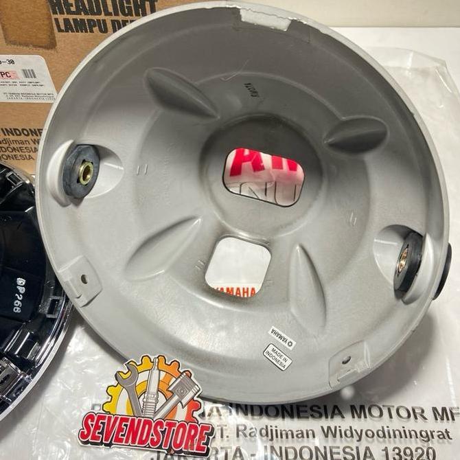 Promo Refflektor Lampu Depan Assy Set Yamaha RX King RXK Bulat Original YGP Diskon