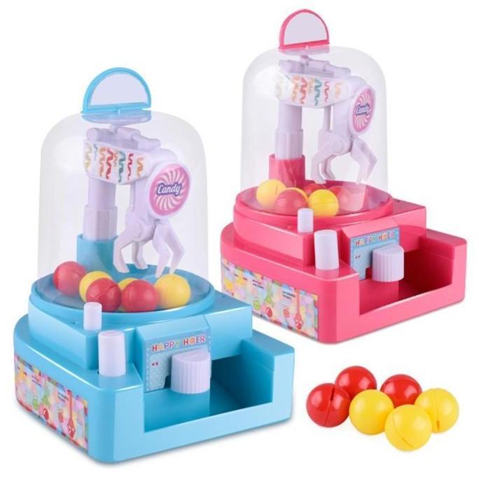 Mesin Capit Bola Mainan Mini Ball Catcher Candy Machine Jepit Permen