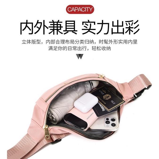 BESTPROMO Tas Pinggang Wanita import Selempang Dada Waistbag Premium ORI waterproof model O