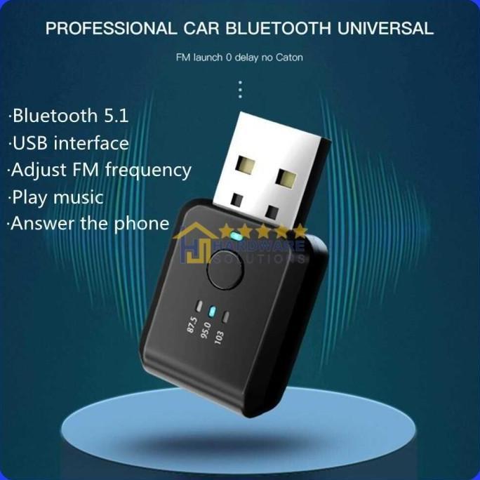 Usb Dongle Car Bluetooth 5.1 Fm Transmitter Adaptor - Fm01