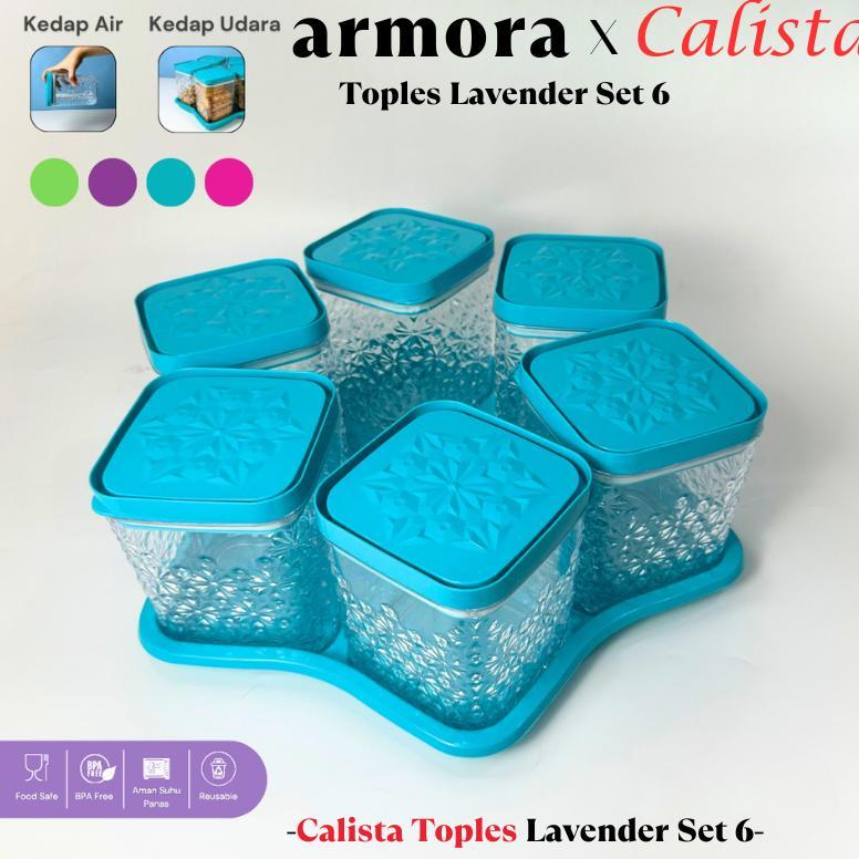 CELVIQUE TOPLES CALISTA LAVENDER 6 DAUN SATU SET TOPLES KUE KERING LEBARAN / TOPLES PLASTIK TUTUP BU