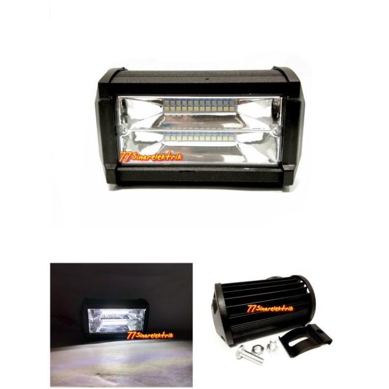 Premium Lampu Tembak Sorot Led 24 Mata Myth Cree Putih Lampu Tembak Led Motor Mobil 12 -24 Volt