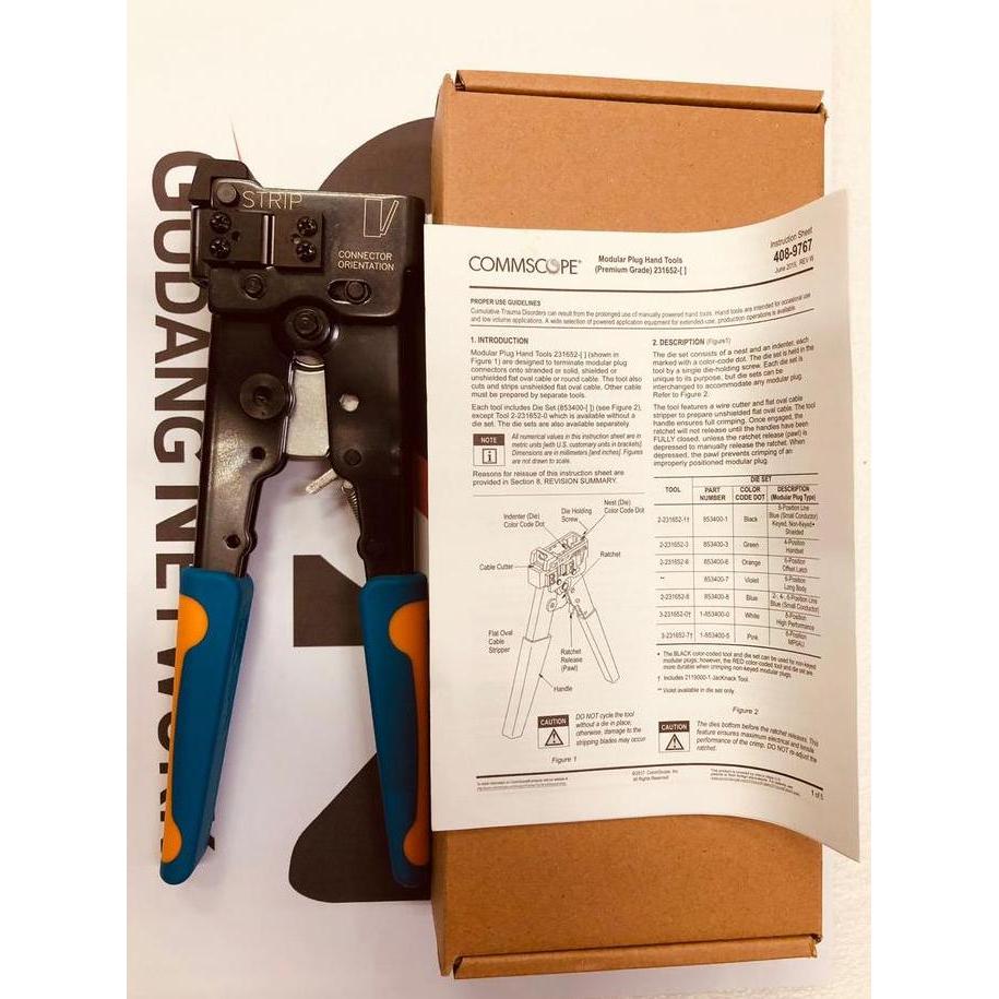 Household - Amp / Tyco / Commscope Tang / Crimping Tool Rj45 Cat5 (Original )