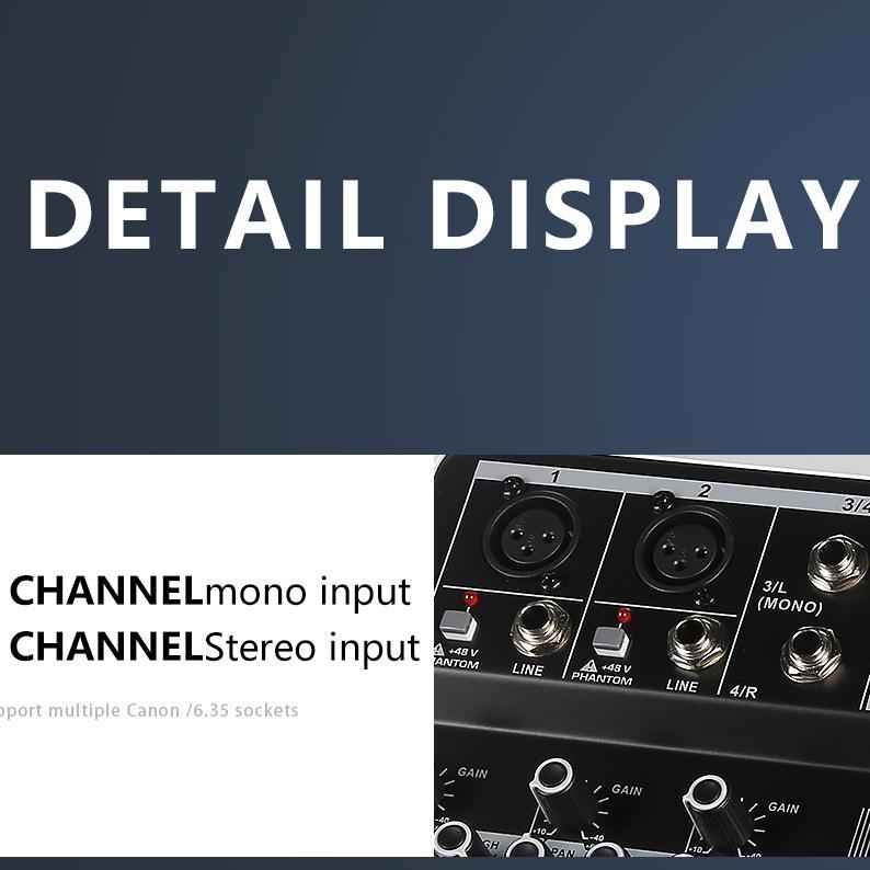 Aibedo Kp8 Sistem Suara Mixer Audio Profesional 8 Saluran Bluetooth Dsp Antarmuka Audio Mini Usb Unt