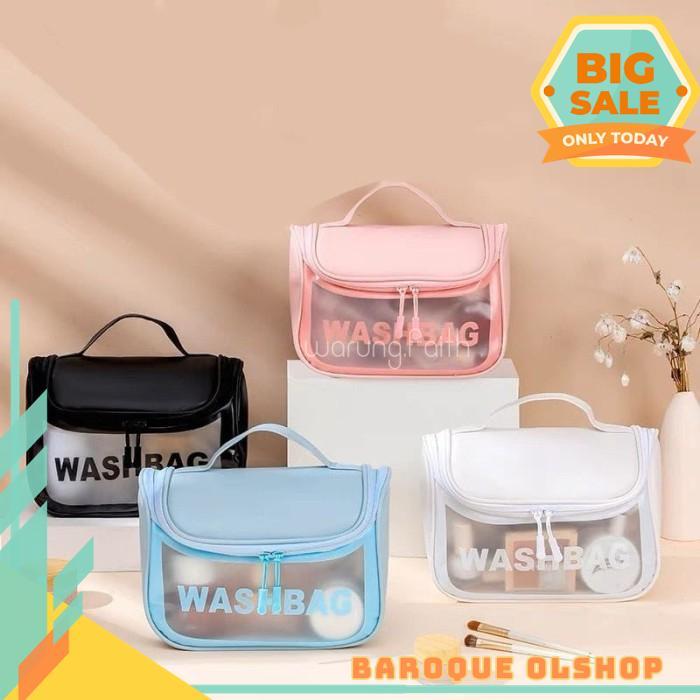 RGB TAS KOSMETIK BESAR / POUCH MAKEUP JUMBO / TAS WASHBAG MAKE UP TRANSPARAN BESAR / TAS KOSMETIK TR
