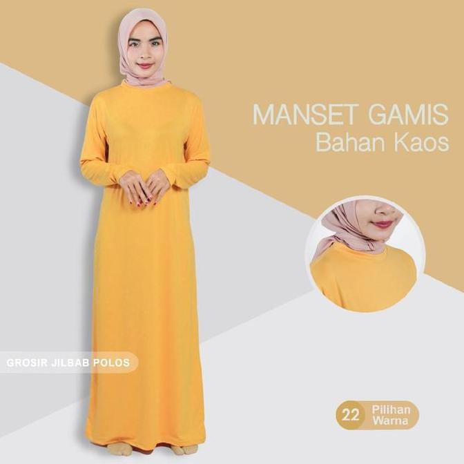 Wxwxw- Manset Gamis Bahan Kaos Rayon Dan Spandek