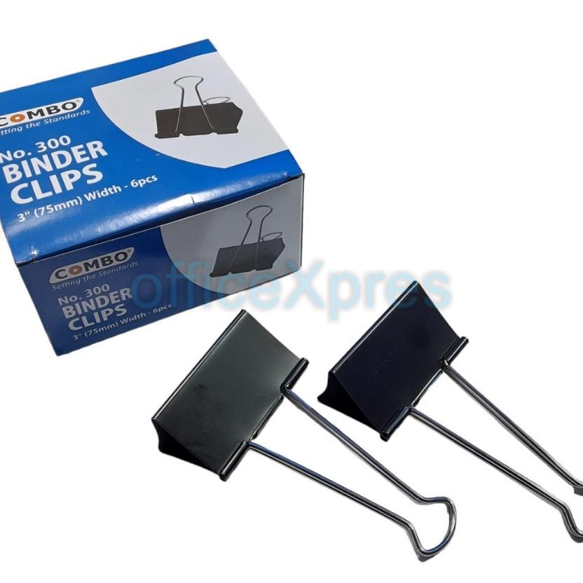 Binder Klip Besar / Binder Clip Jumbo / Klip Hitam Besar (75Mm) No.300 / Binder Klip Jumbo