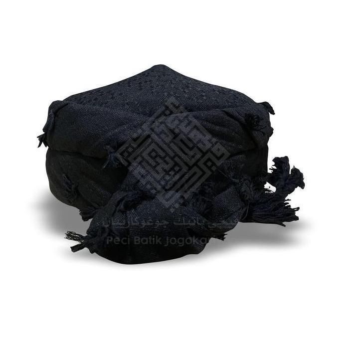 Peci Batik Jogokariyan - Motif ARAFAT HITAM POOS - PECI BATIK - KAIN ARAFAT ASLI - PECI - KOPIYAH MU