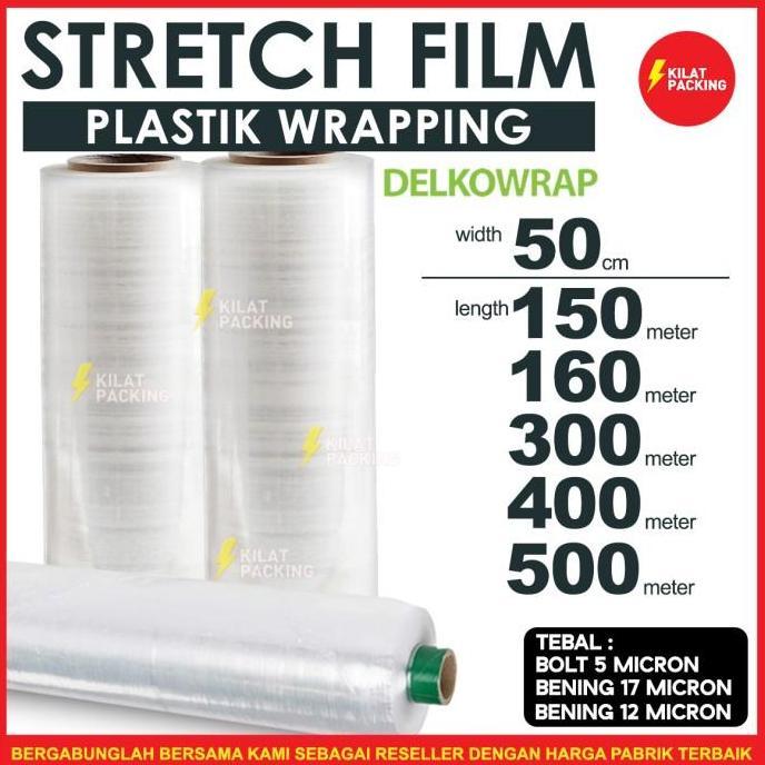 Stretch Film Bening / Plastik Wrapping Barang Plastic Wrap 50CM SATUAN