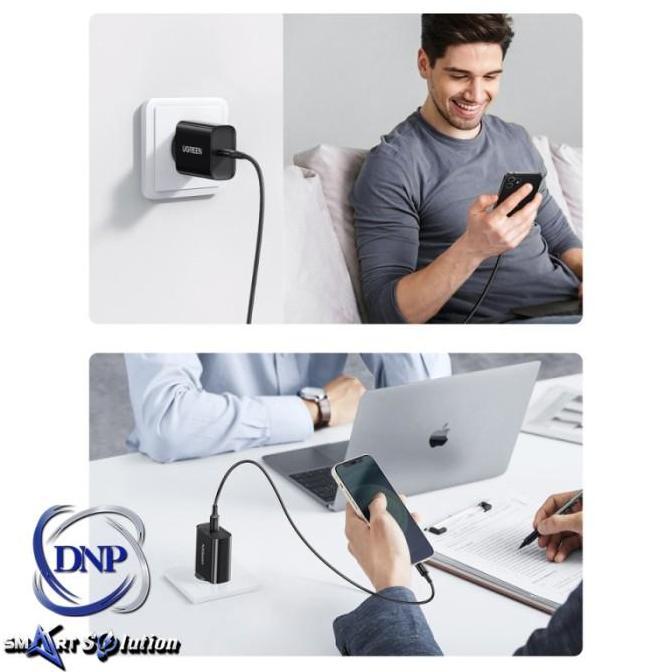 UGREEN Kepala Charger Set 20W + Kabel Lightning MFi PD Fast Charging
