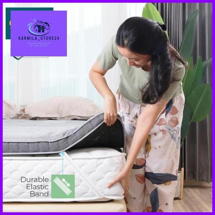 Quantum Topper Greentea Latex DNA 8 Cm 120x200 Cm Alas Kasur