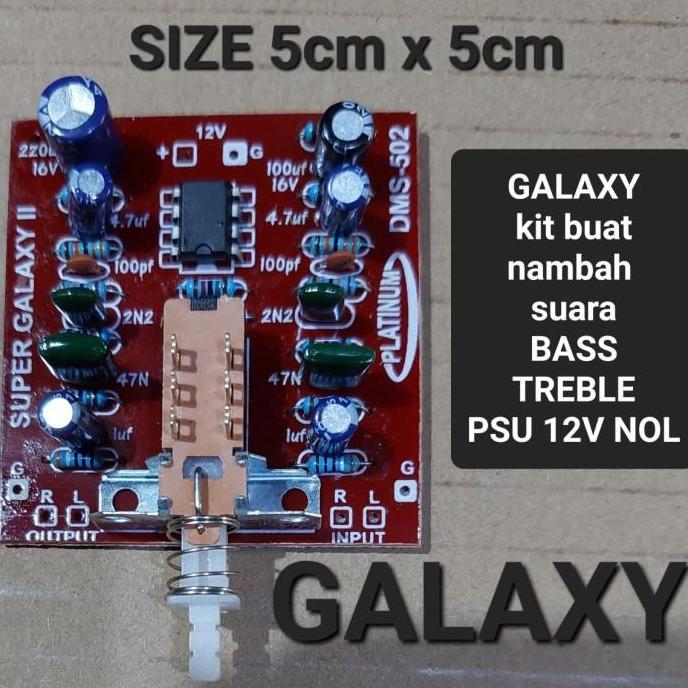 kit pcb galaxy galaxi platinum dms 502 dms502 tambah bass treble