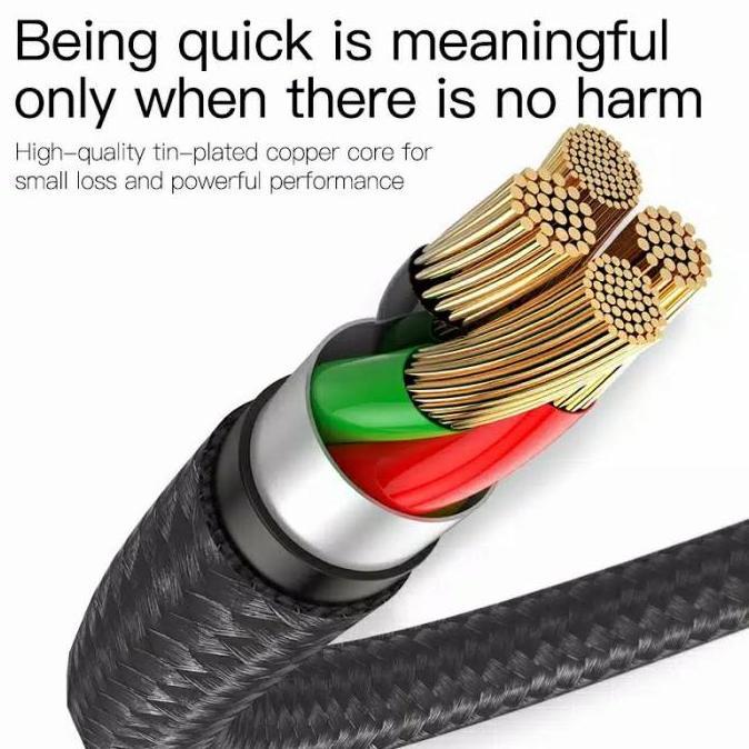 KABEL DATA LED BASEUS HALO FAST CHARGING TYPE C