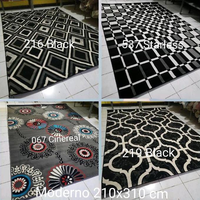 Sale Karpet Permadani Besar Jumbo Moderno Momento  Abu-Abu Grey 210X310 Cm