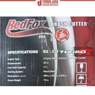 Terlaris Redfox 338 Recoil Brush Cutter Mesin Potong Rumput Gendong Sumura
