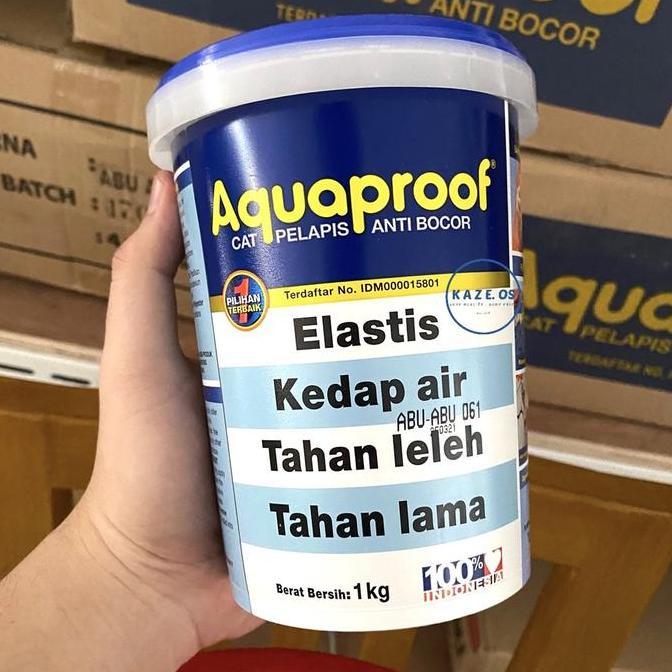 ASLI 100% AQUAPROOF 1KG HARGA SE SURABAYA - READY 1 KG 4 KG 20 KG - PUTIH ABU ABUABU TRANS BIRU MERA