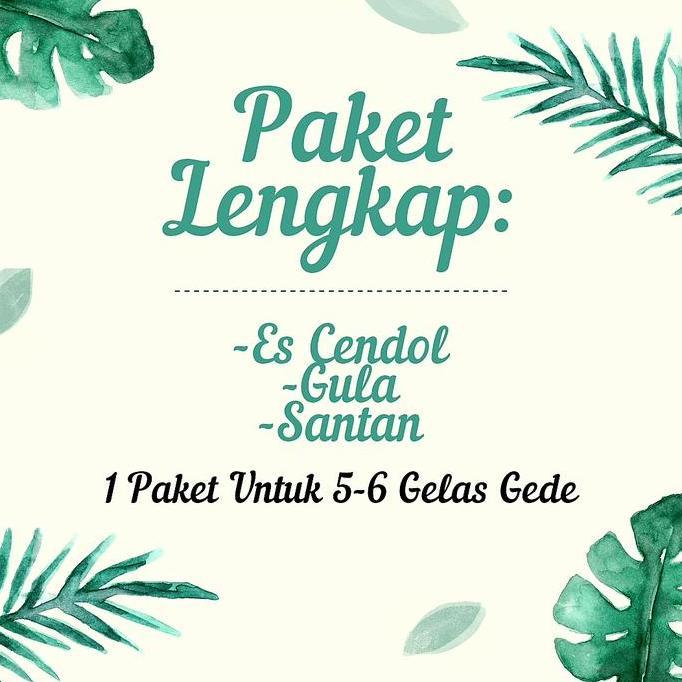 Snack- Es Cendol Elizabeth Bandung Pak Wasmo | Paket Komplit