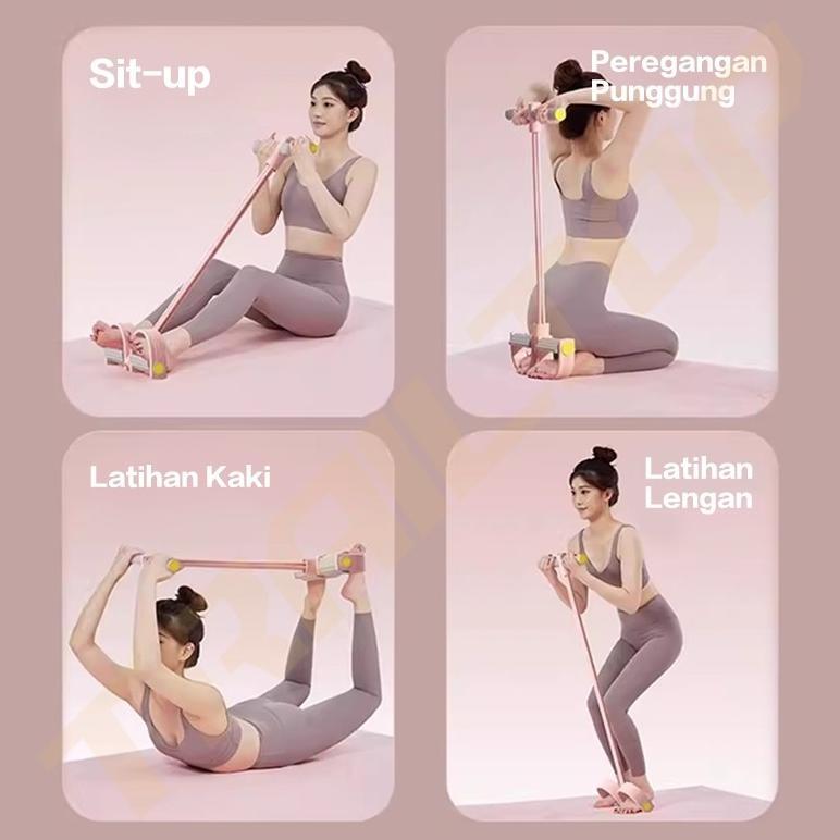 Trailtop Tummy Trimmer Fitness 4 Tali 6 Tali Alat Olahraga Pengecil Perut Alat Olahraga Di Rumah